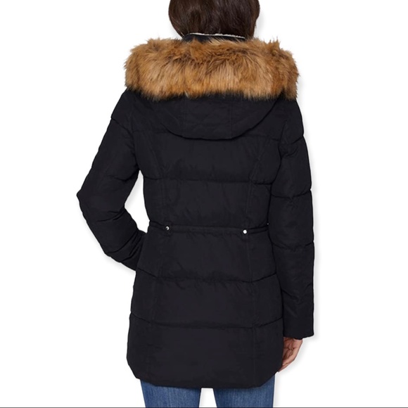 NAUTICA Puffer Coat Black Microfiber Hooded Winter Jacket - Picture 9 of 10